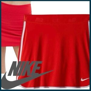 Nike Red White Piping Fitness Tennis Golf Skort (XS)